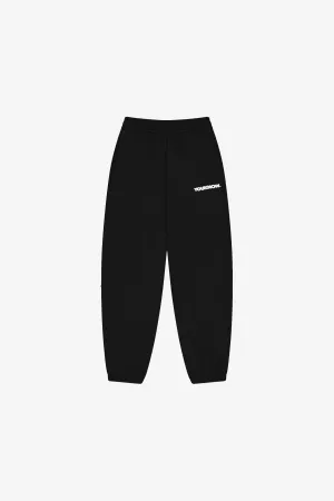 BLOCK CUFFED SWEATPANTS | Black