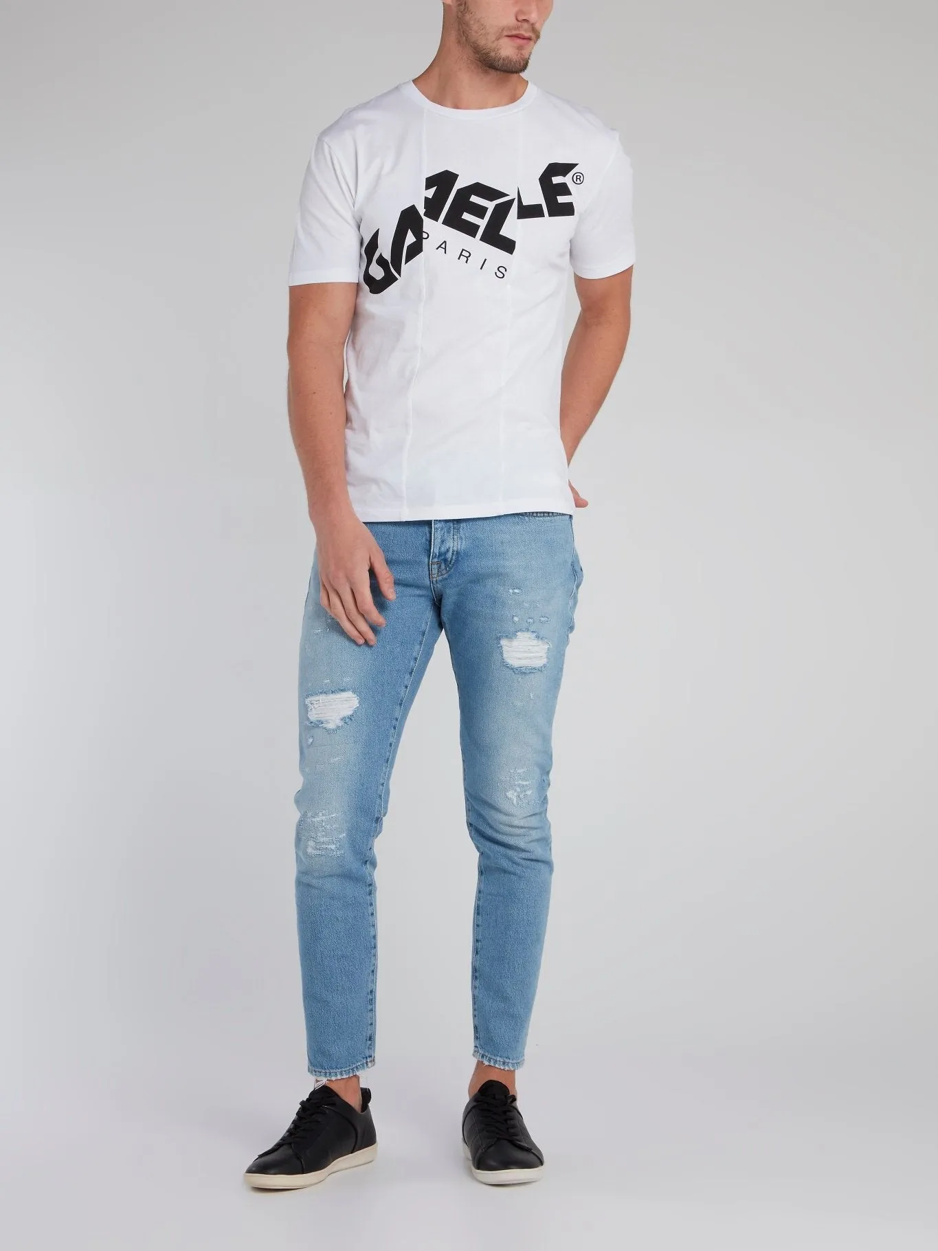 Blue Distressed Denim Jeans