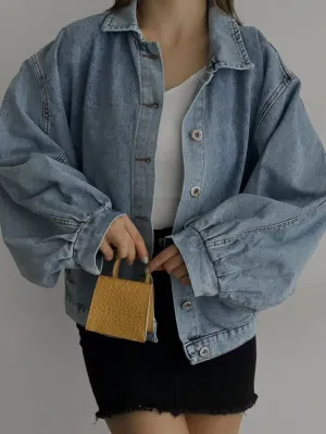 Blue Oversized Denim Jacket