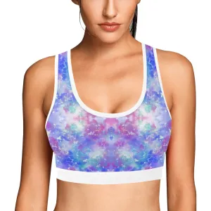 Blue Pink Aqua Sports Top up to 3 XL