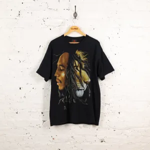 Bob Marley Lion T Shirt - Black - XXL