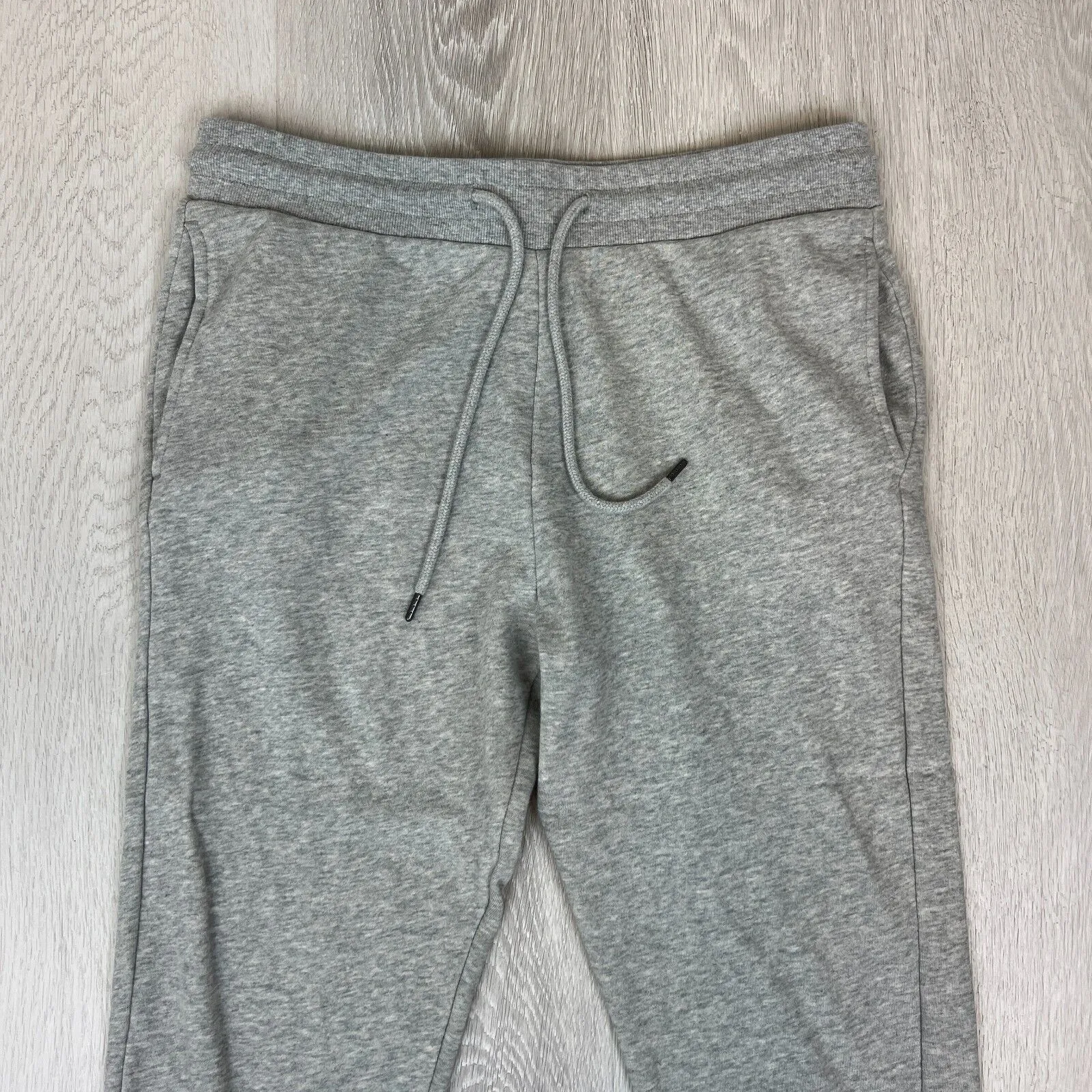Bonds Grey Cotton Casual Cuffed Jogger Sweat Pants Size Large