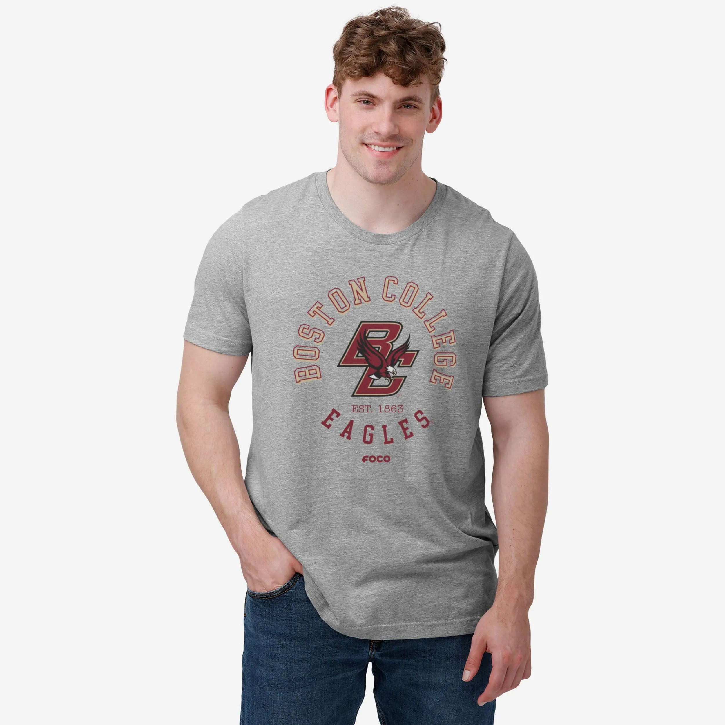 Boston College Eagles Circle Vintage T-Shirt