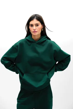 Bottle Green Wear A Hug Oversized Hoodie