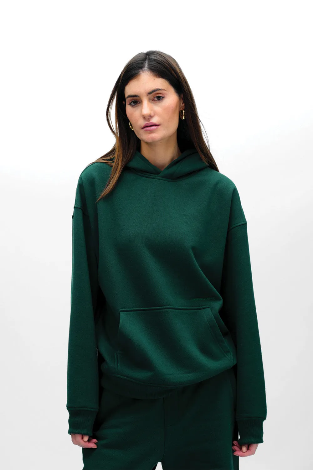 Bottle Green Wear A Hug Oversized Hoodie