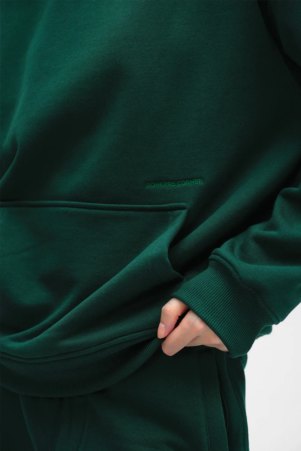 Bottle Green Wear A Hug Oversized Hoodie