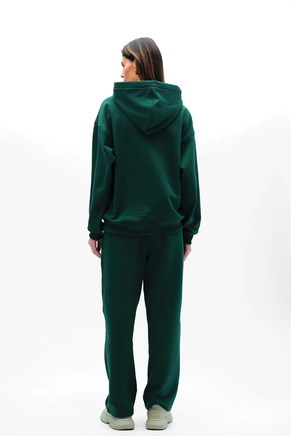 Bottle Green Wear A Hug Oversized Hoodie
