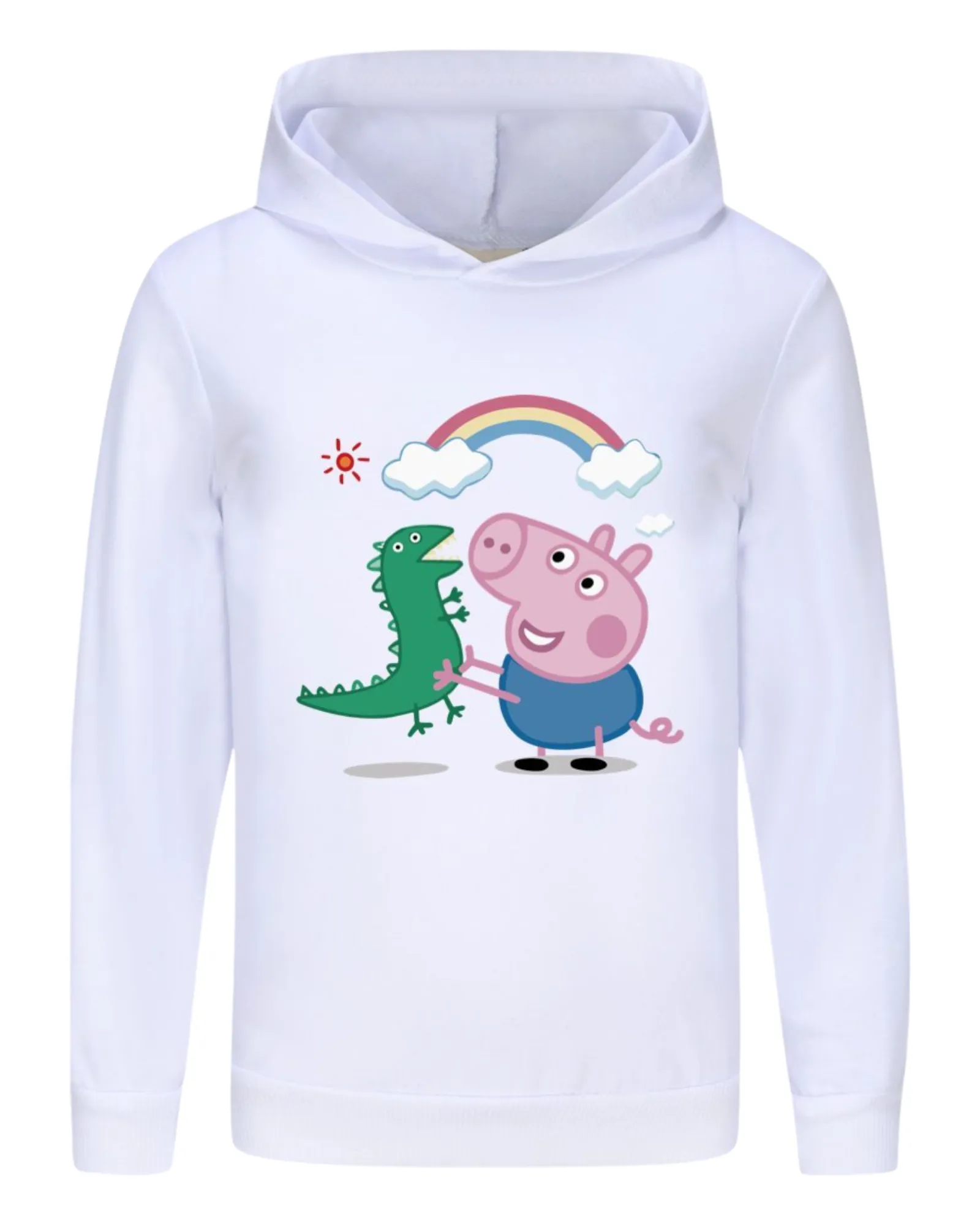 Boys' Graphic Hoodie with George Pig Design