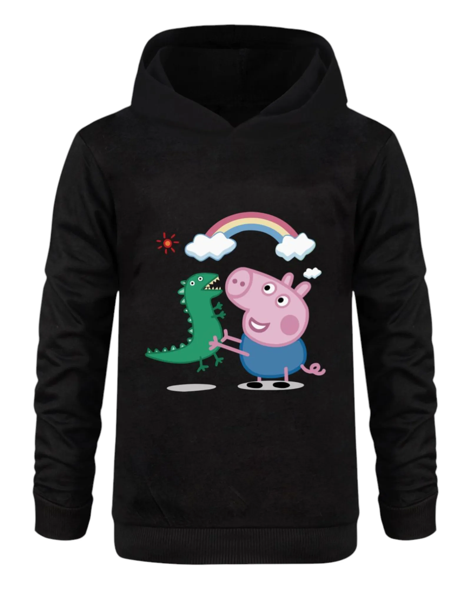 Boys' Graphic Hoodie with George Pig Design