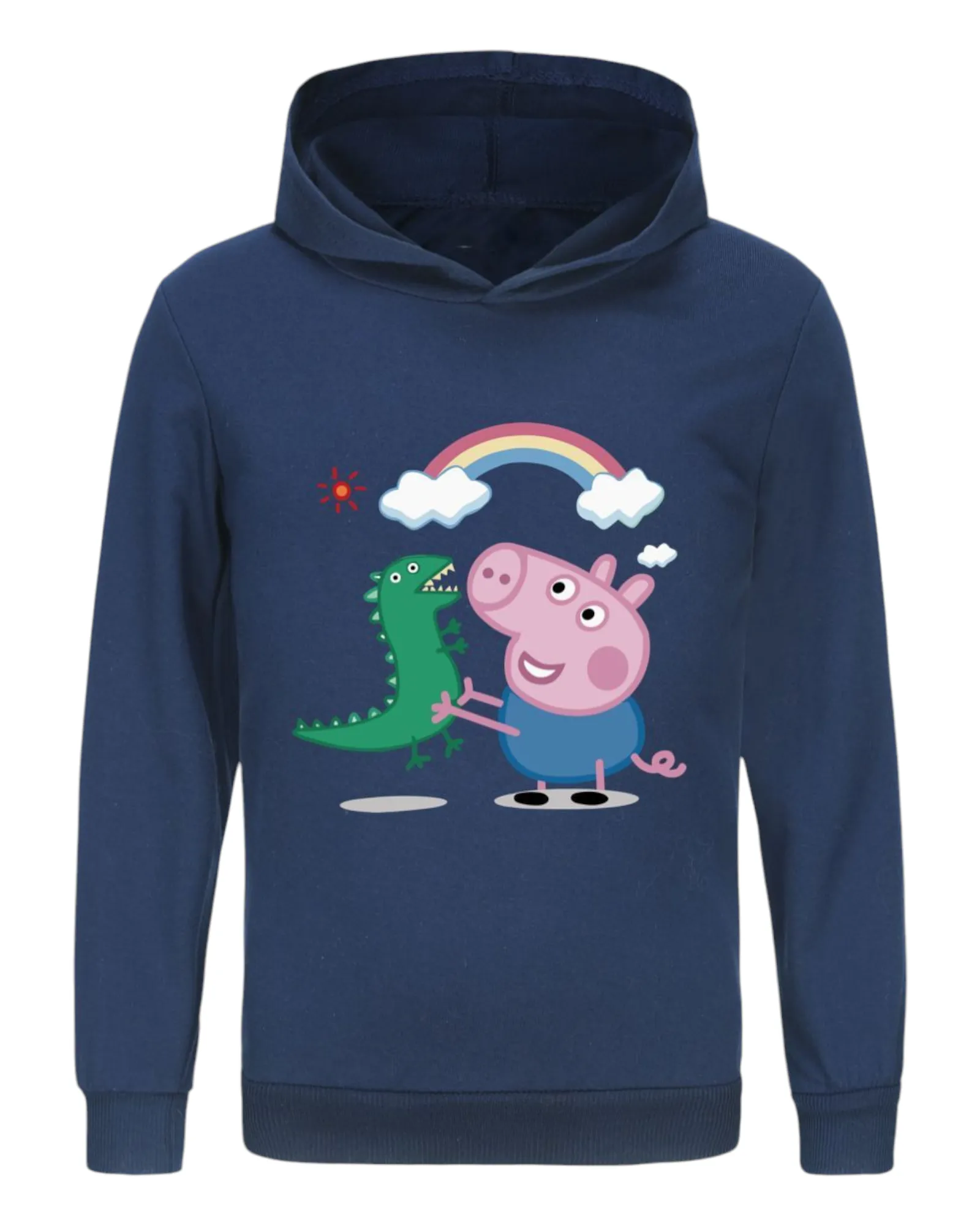 Boys' Graphic Hoodie with George Pig Design