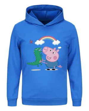 Boys' Graphic Hoodie with George Pig Design