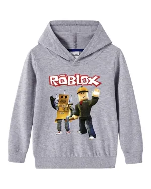 Boys' Graphic Hoodie with Roblox Design
