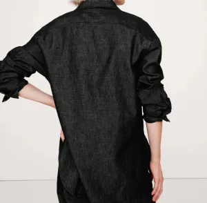 BR oversized denim button up - L