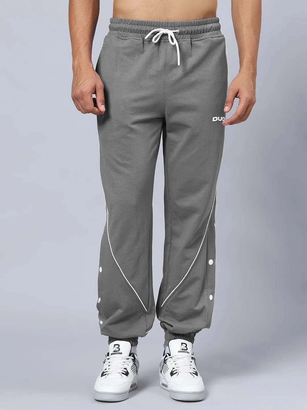 BROSSFINE CONTRAST JOGGERS (GREY)