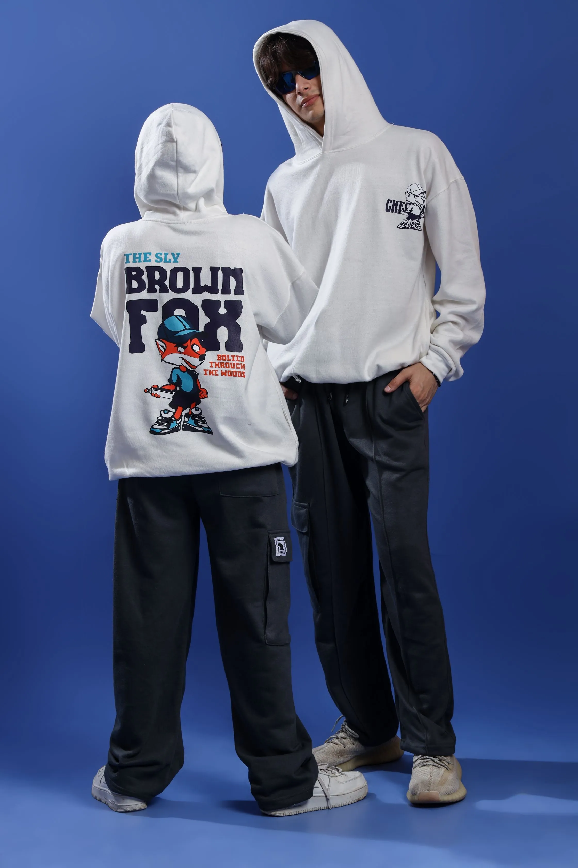 BROWN FOX OVERSIZED HOODIE