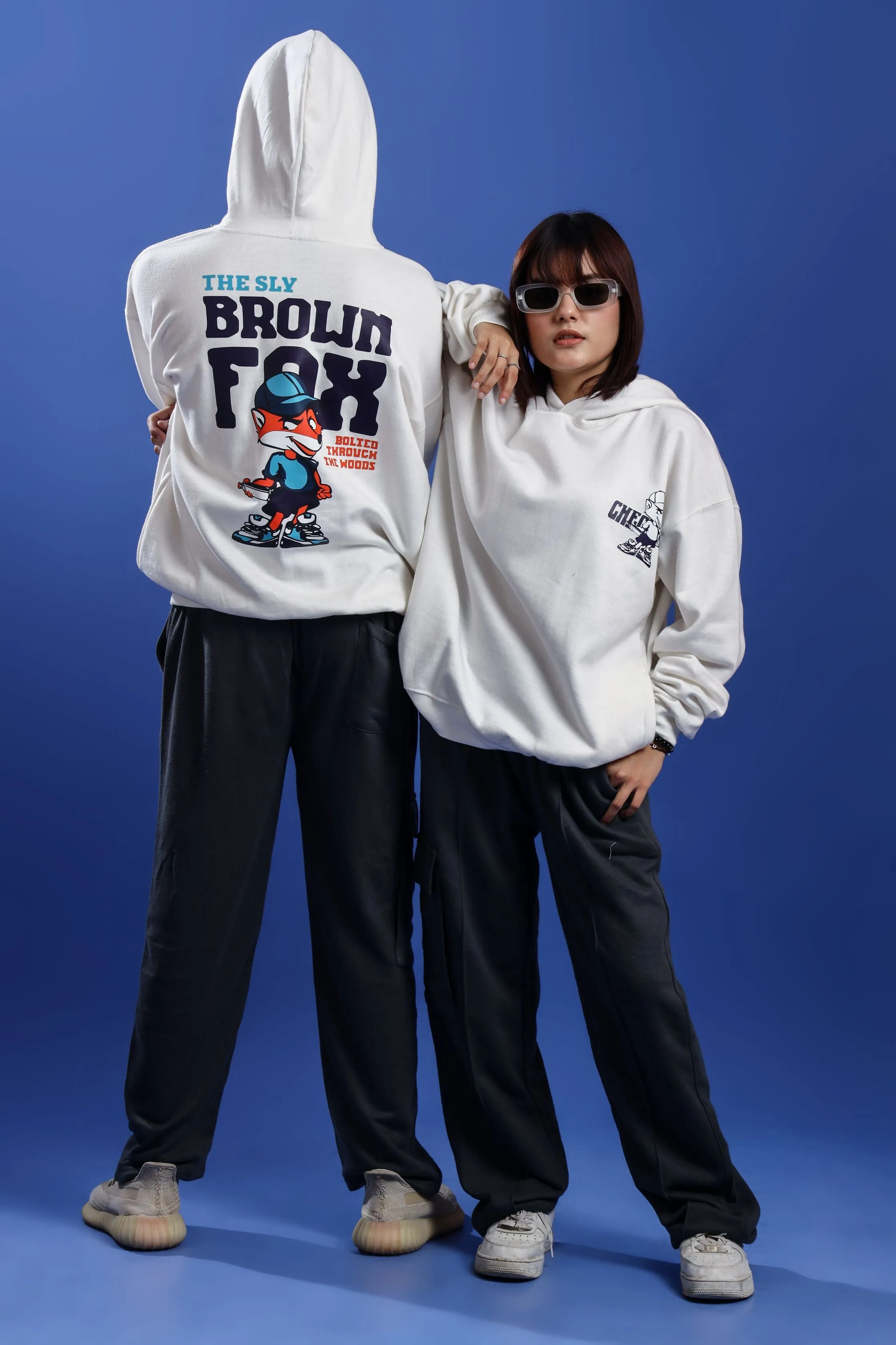 BROWN FOX OVERSIZED HOODIE