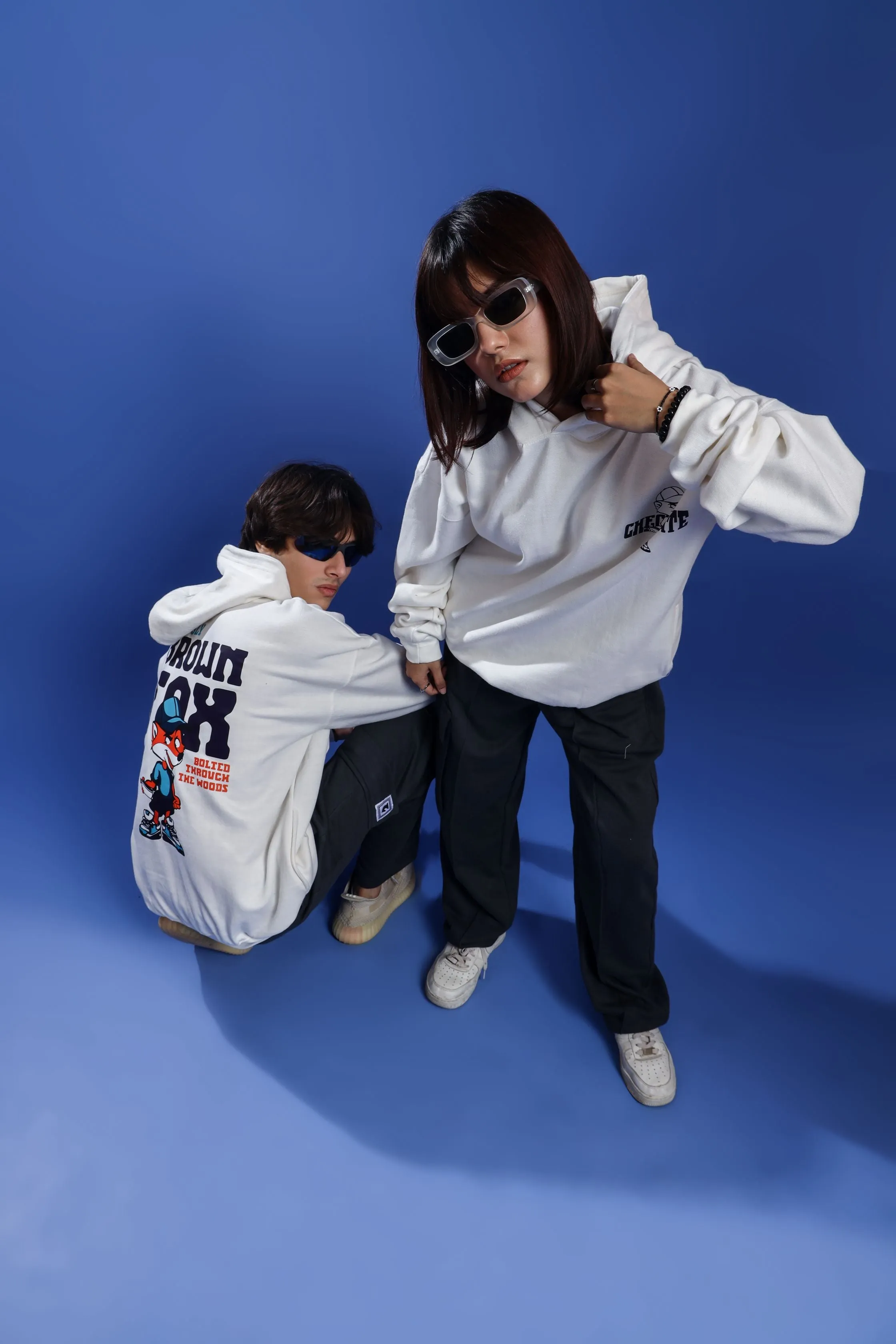 BROWN FOX OVERSIZED HOODIE