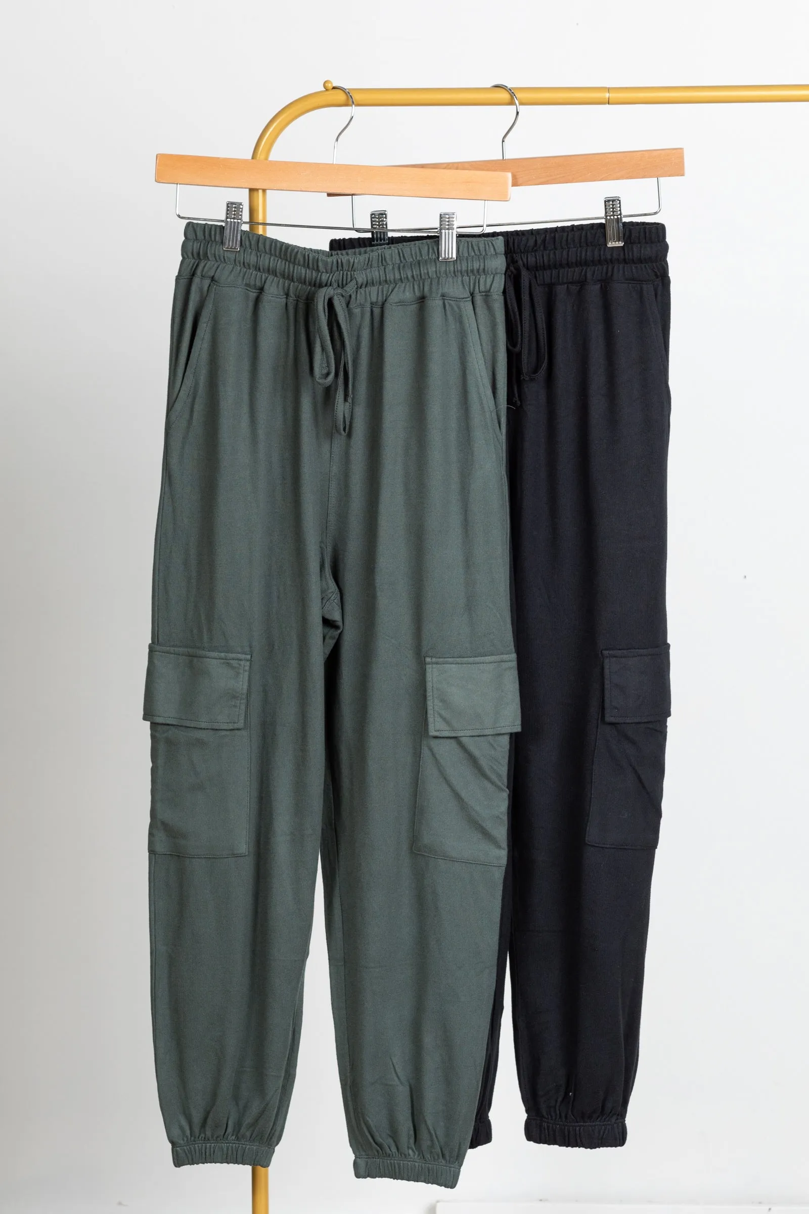 Brushed Hacci Cargo Lounge Jogger Pant