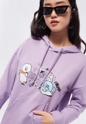 BT21 Oversized Graphic Hoodies
