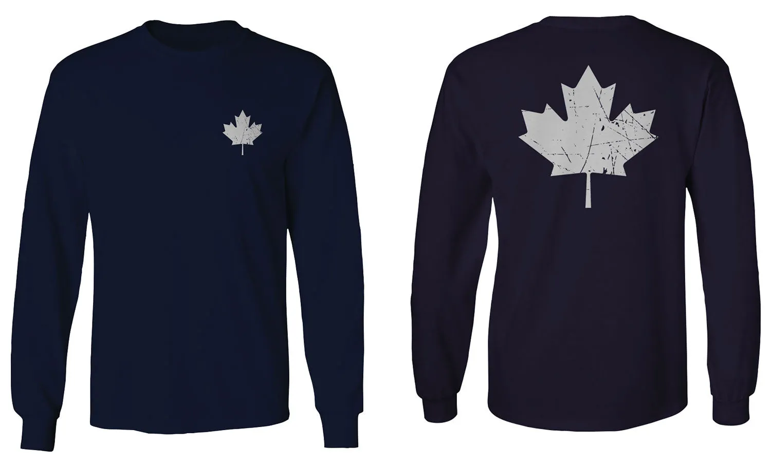 Canadian Maple Leaf Flag Canada Pride Vintage Style mens Long sleeve t shirt