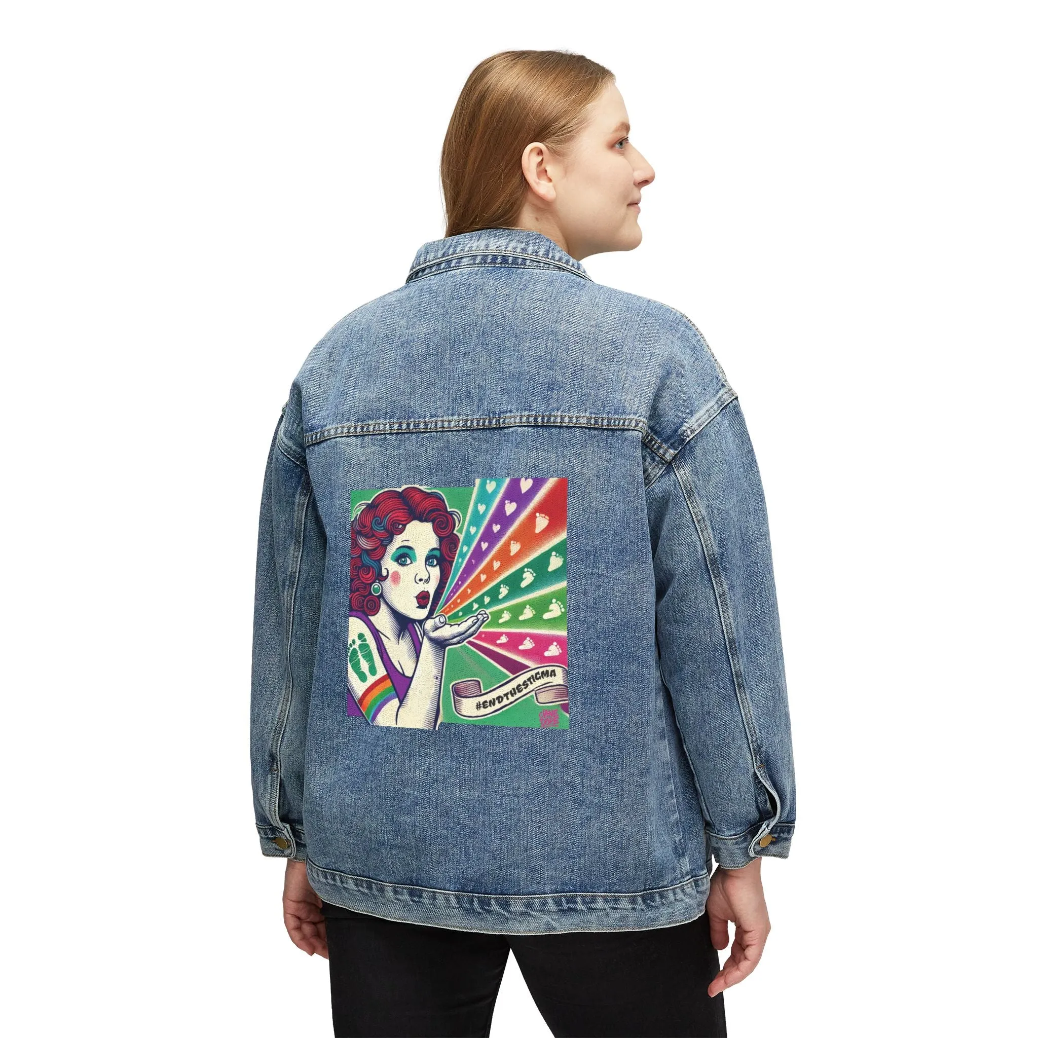 Canadian Stoner Girl Denim Jacket
