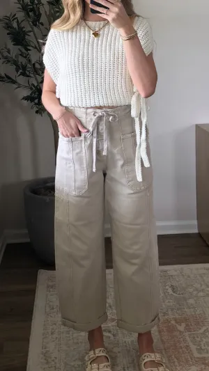 Cargo Barrel Denim / Cream