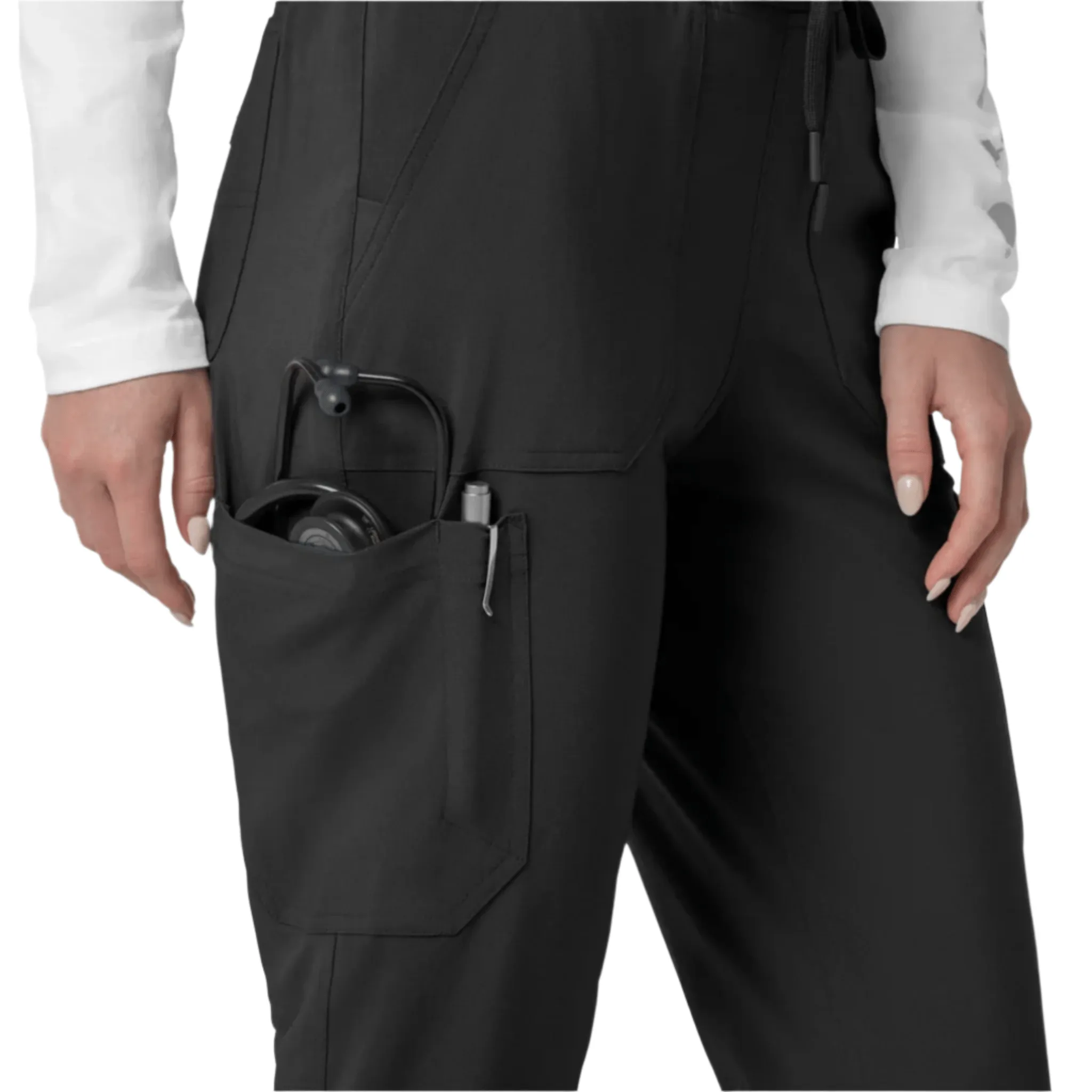 Carhartt Women's Force Cross Flex Cargo Jogger Scrub Pant - Black