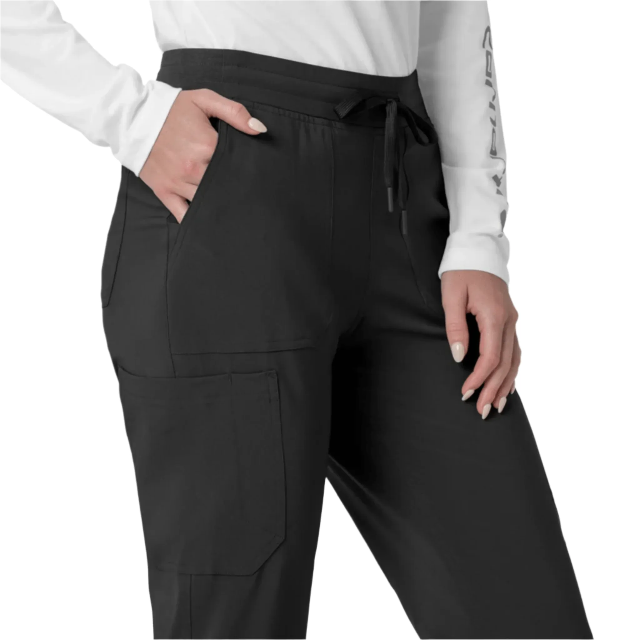Carhartt Women's Force Cross Flex Cargo Jogger Scrub Pant - Black