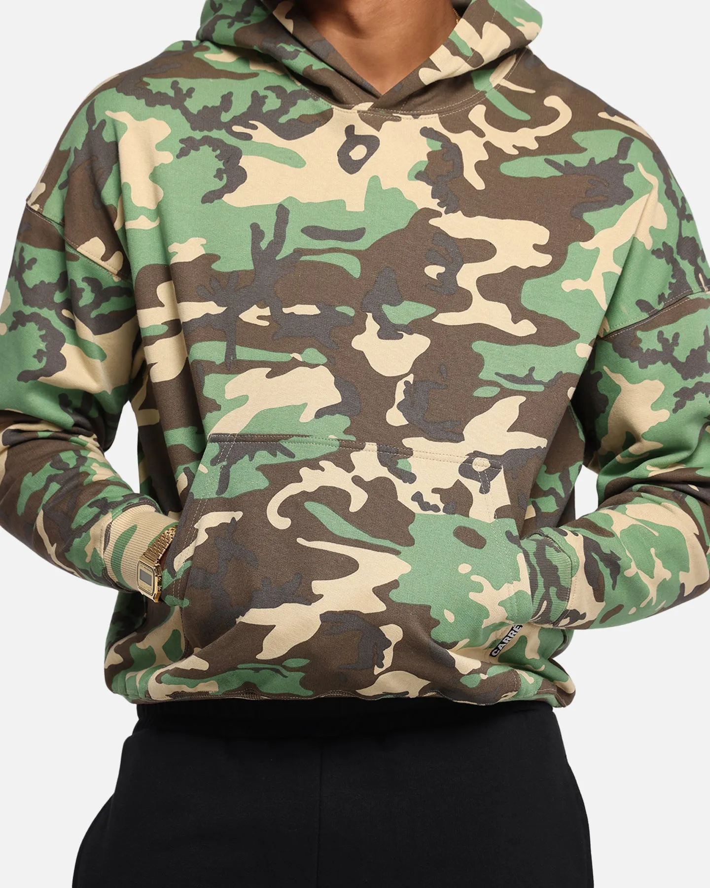 Carré Blanc Oversized Hoodie Woodland Camo
