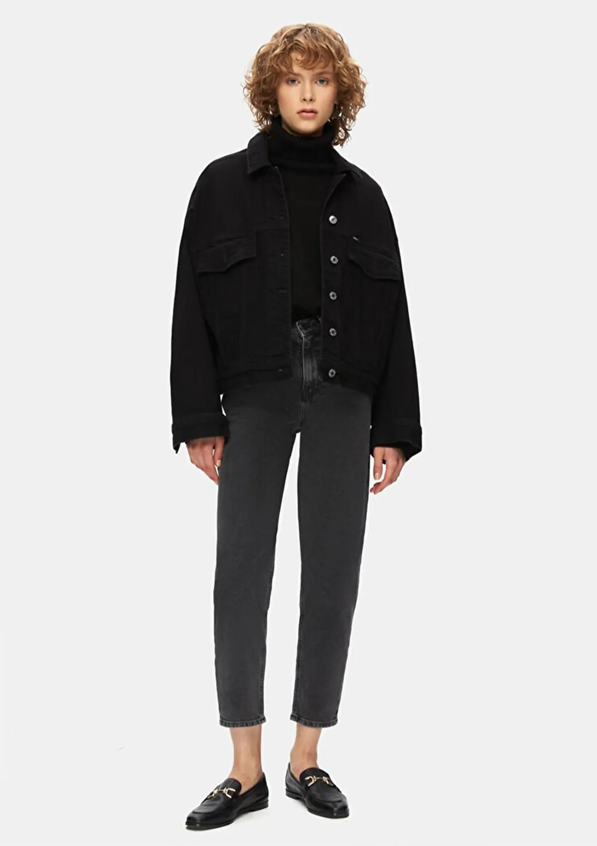 Celia Black Oversized Jacket