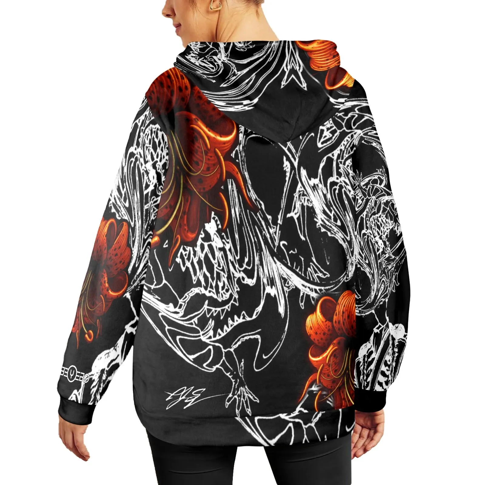 Chasing The Dragon Women's Flannel Hoodie v2