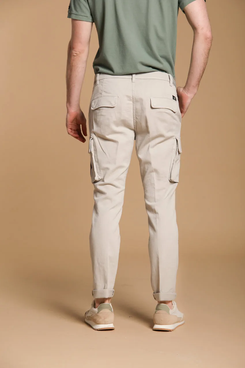 Chile Golf men's cargo jogger pants in stretch jersey carrot fit