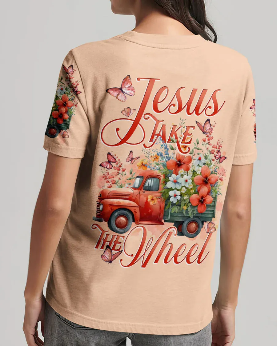 Christianartbag Clothing, Jesus Take The Wheel Women's All Over Print Shirt, Graphic Hoodie, Christian Clothing, Christmas Gift, CABCT03041223.