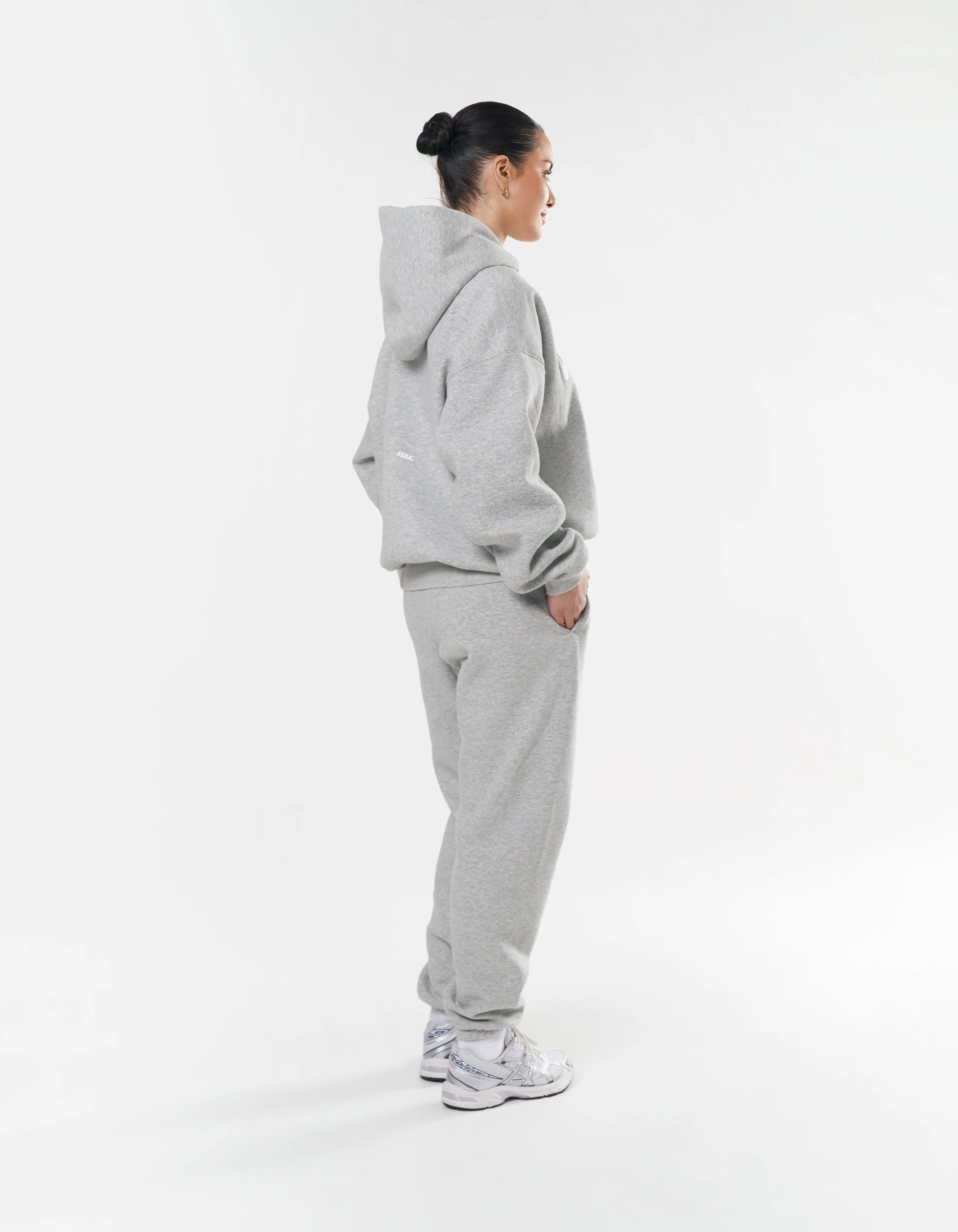 Classic Cuffed Jogger - Dark Grey Marle
