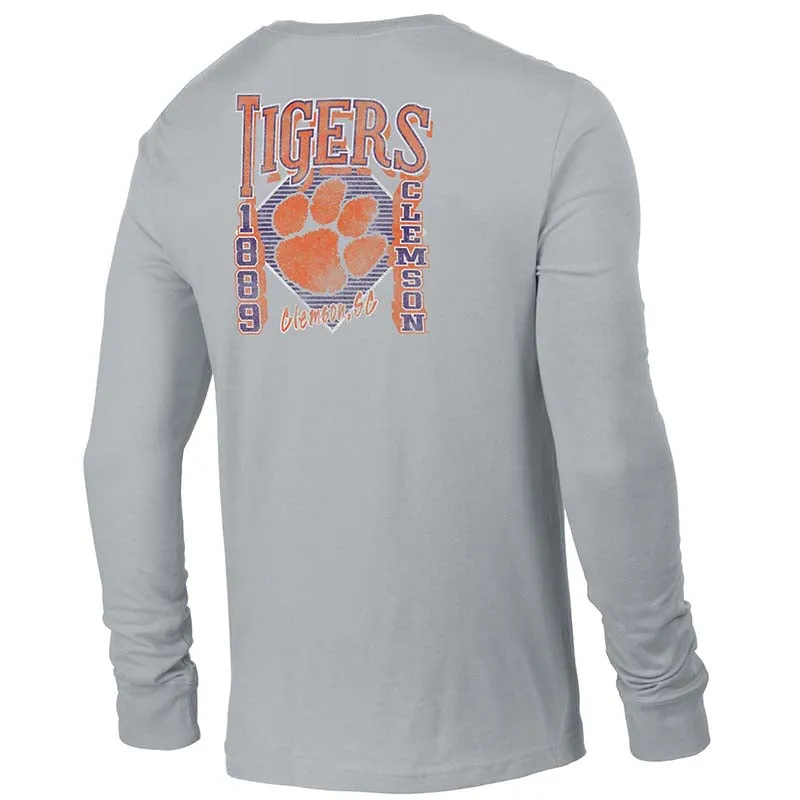 Clemson Mascot Large Logo Long Sleeve T-Shirt