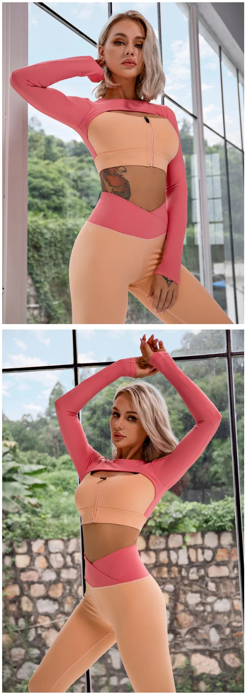 Color Block Fitness Set