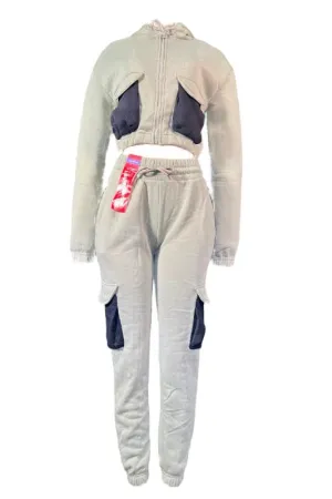Color Block Set w/Cargo Pocket