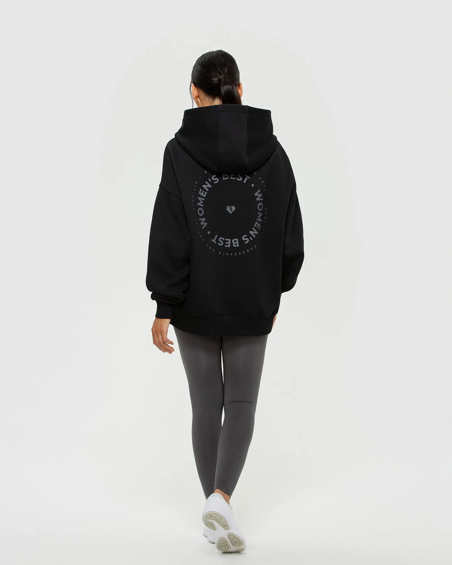 Comfort Oversized Graphic Hoodie | Black