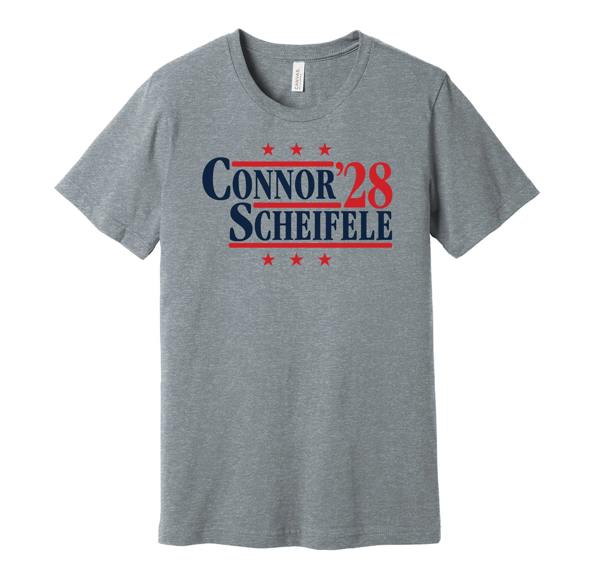 Connor & Scheifele '28 - Winnipeg Hockey Political Campaign Parody T-Shirt - Hyper Than Hype Shirts