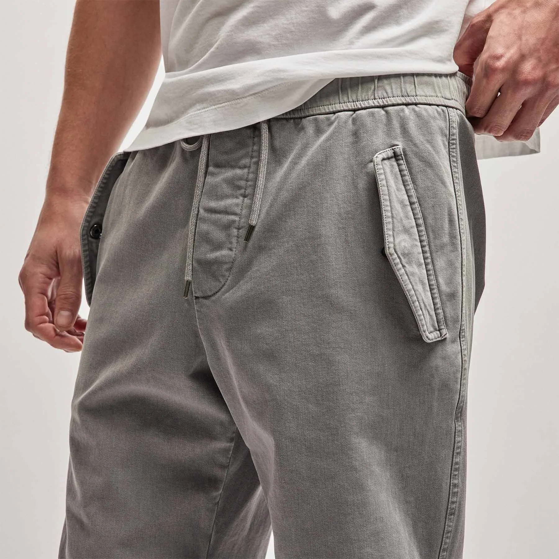 Cotton Terry Flight Pant - Silver Grey Pigment