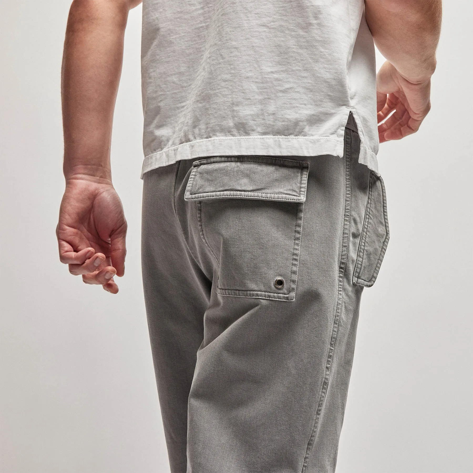 Cotton Terry Flight Pant - Silver Grey Pigment