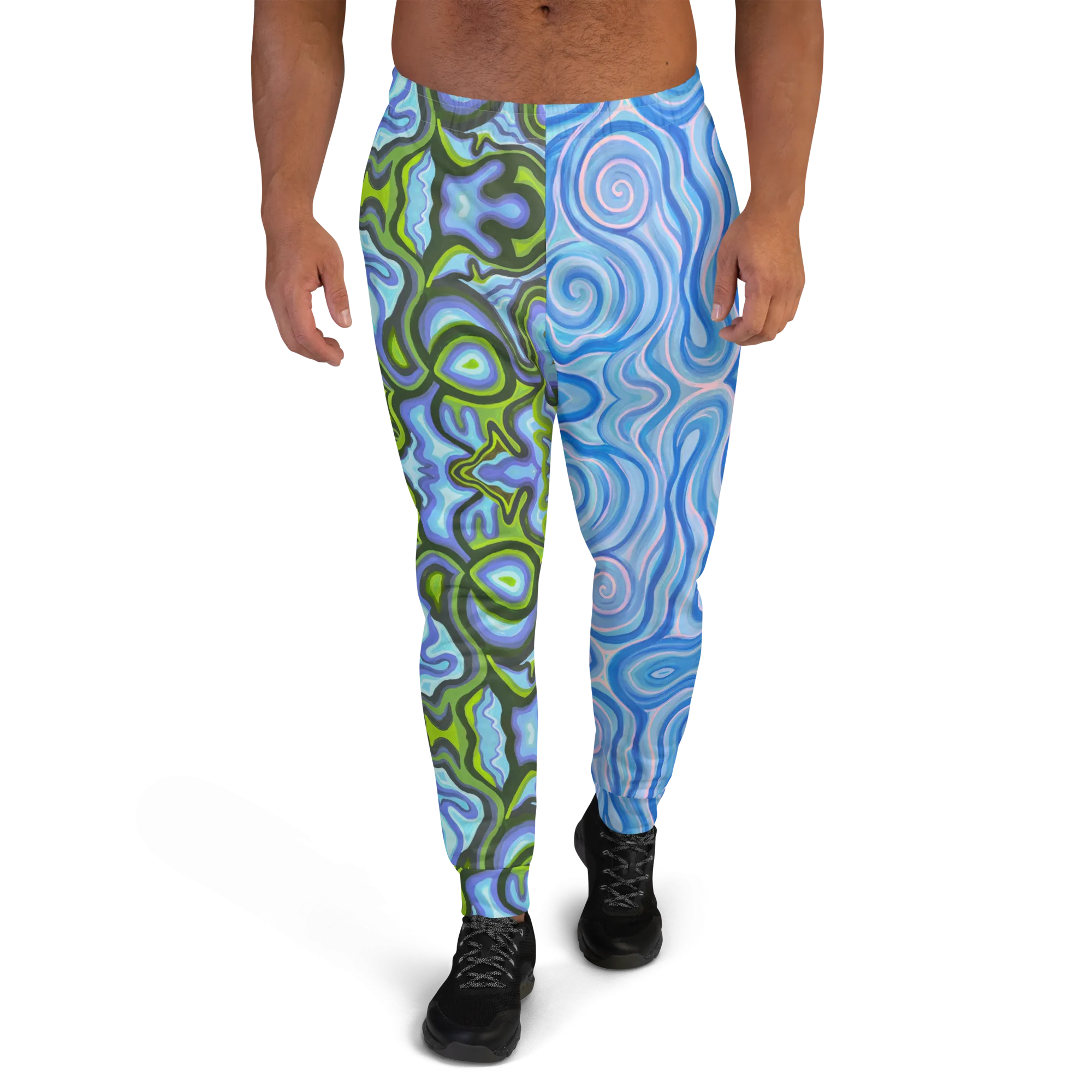 Cozy Slim Fit Joggers- "Gaia" x "Aqua"