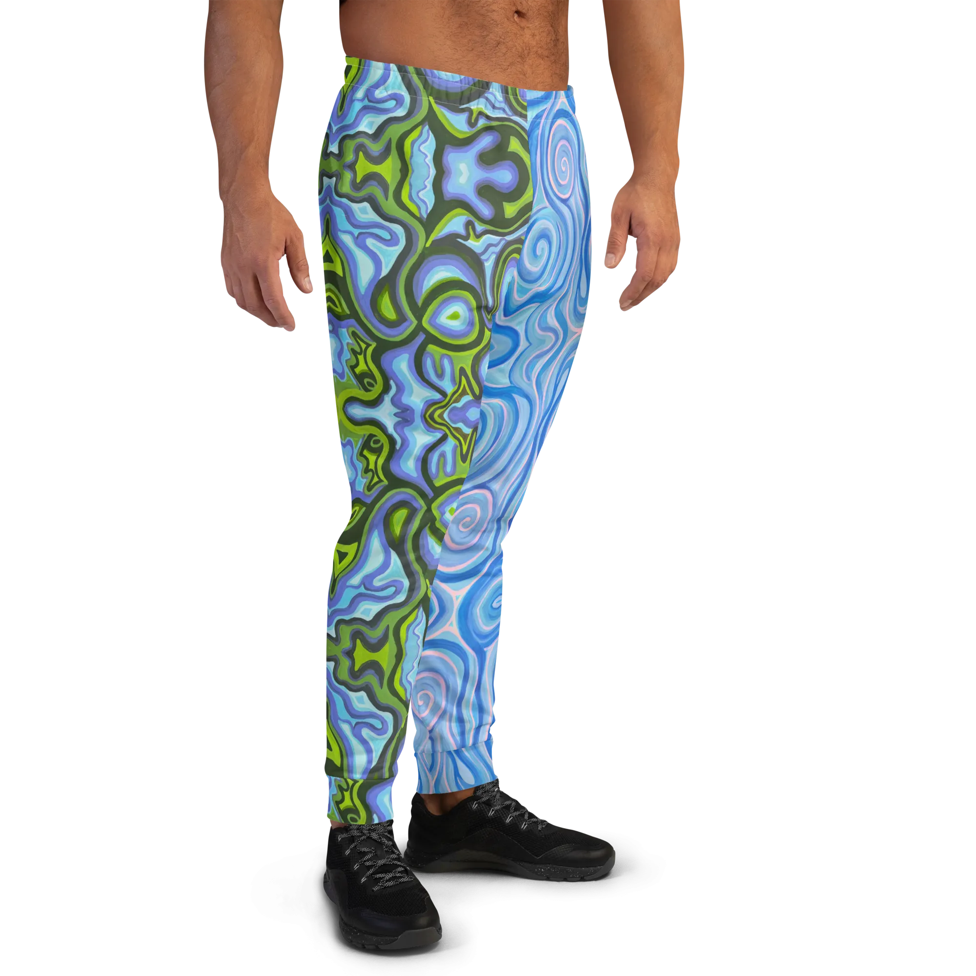 Cozy Slim Fit Joggers- "Gaia" x "Aqua"