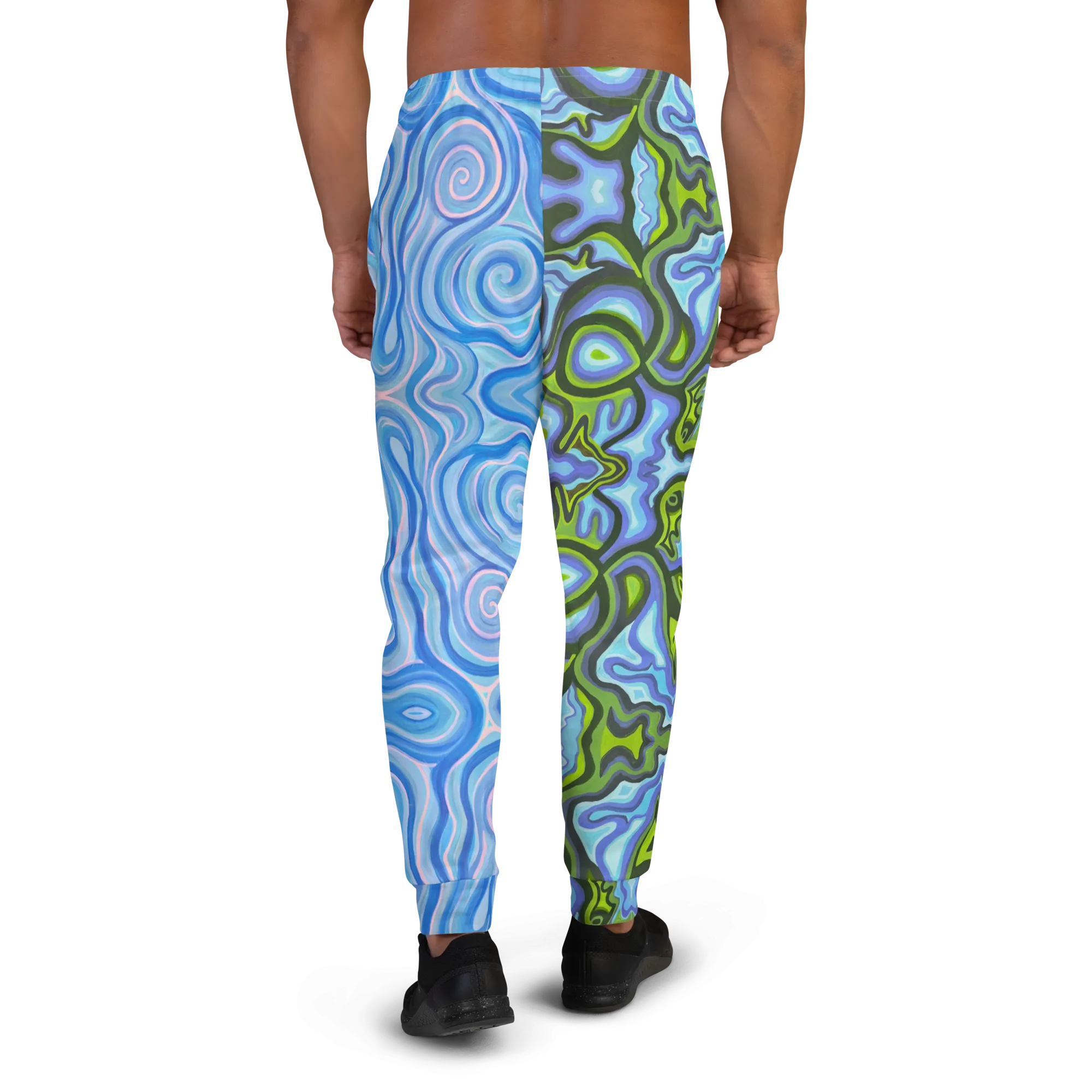 Cozy Slim Fit Joggers- "Gaia" x "Aqua"