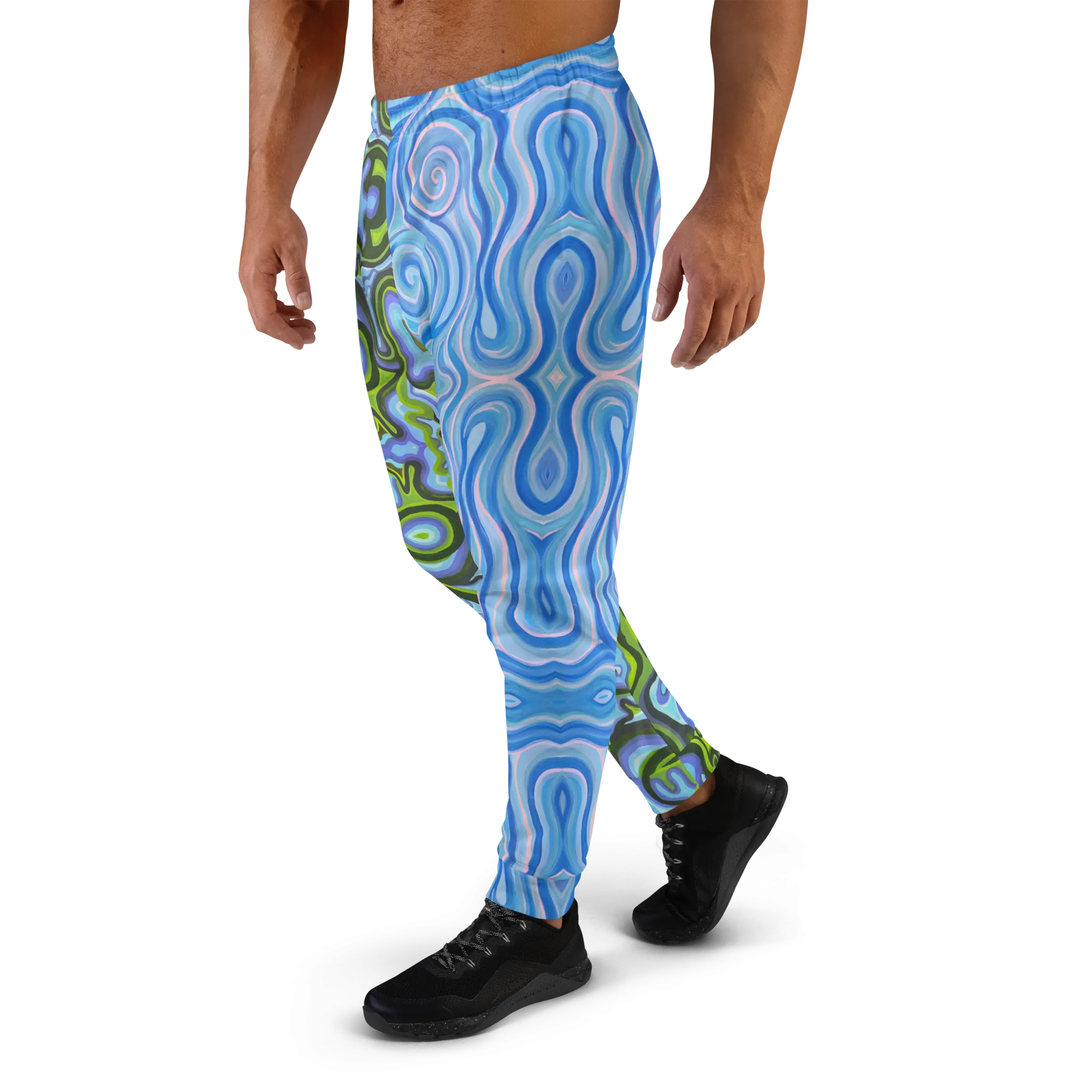 Cozy Slim Fit Joggers- "Gaia" x "Aqua"