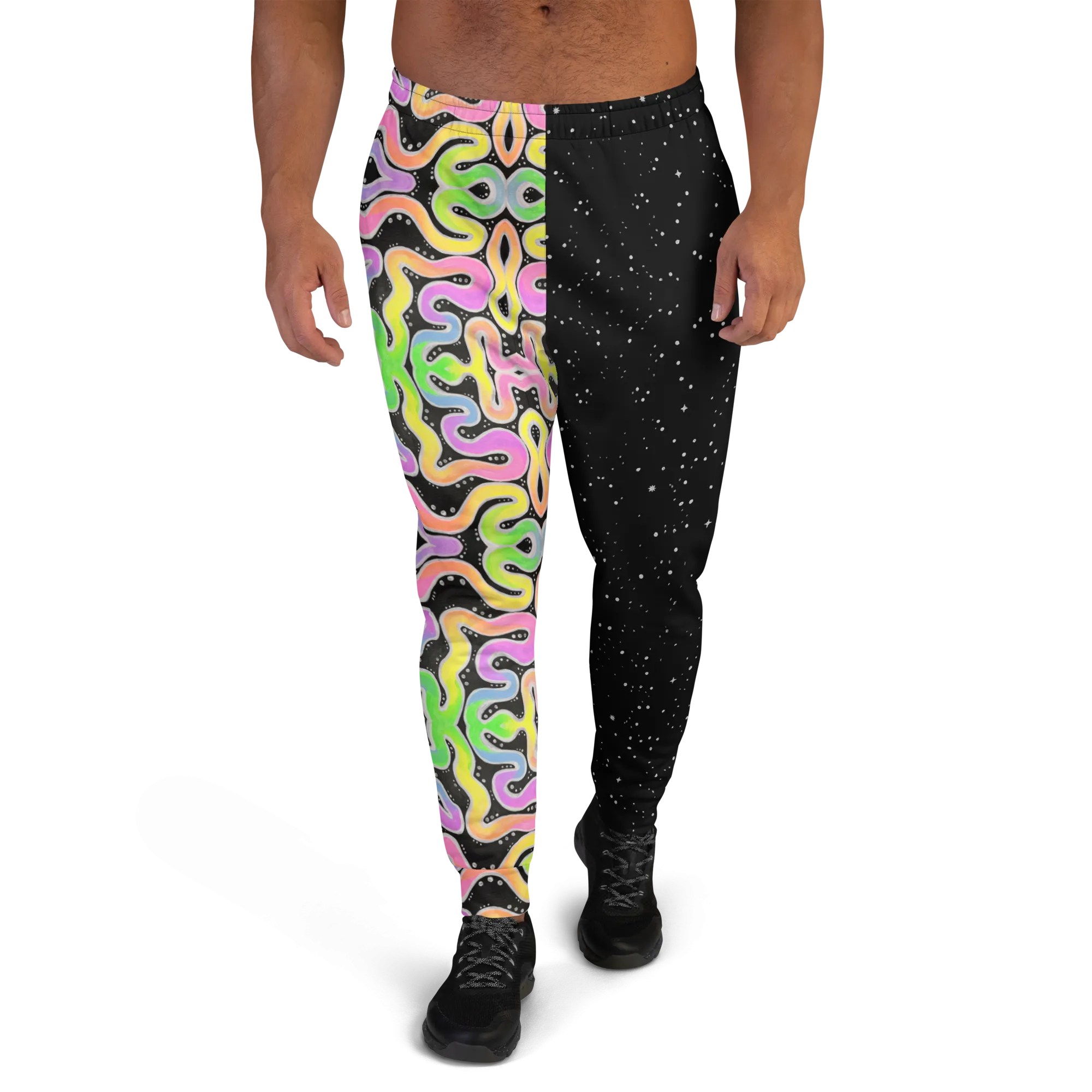 Cozy Slim Fit Joggers- "Neon Spaghetti" x "Stella"