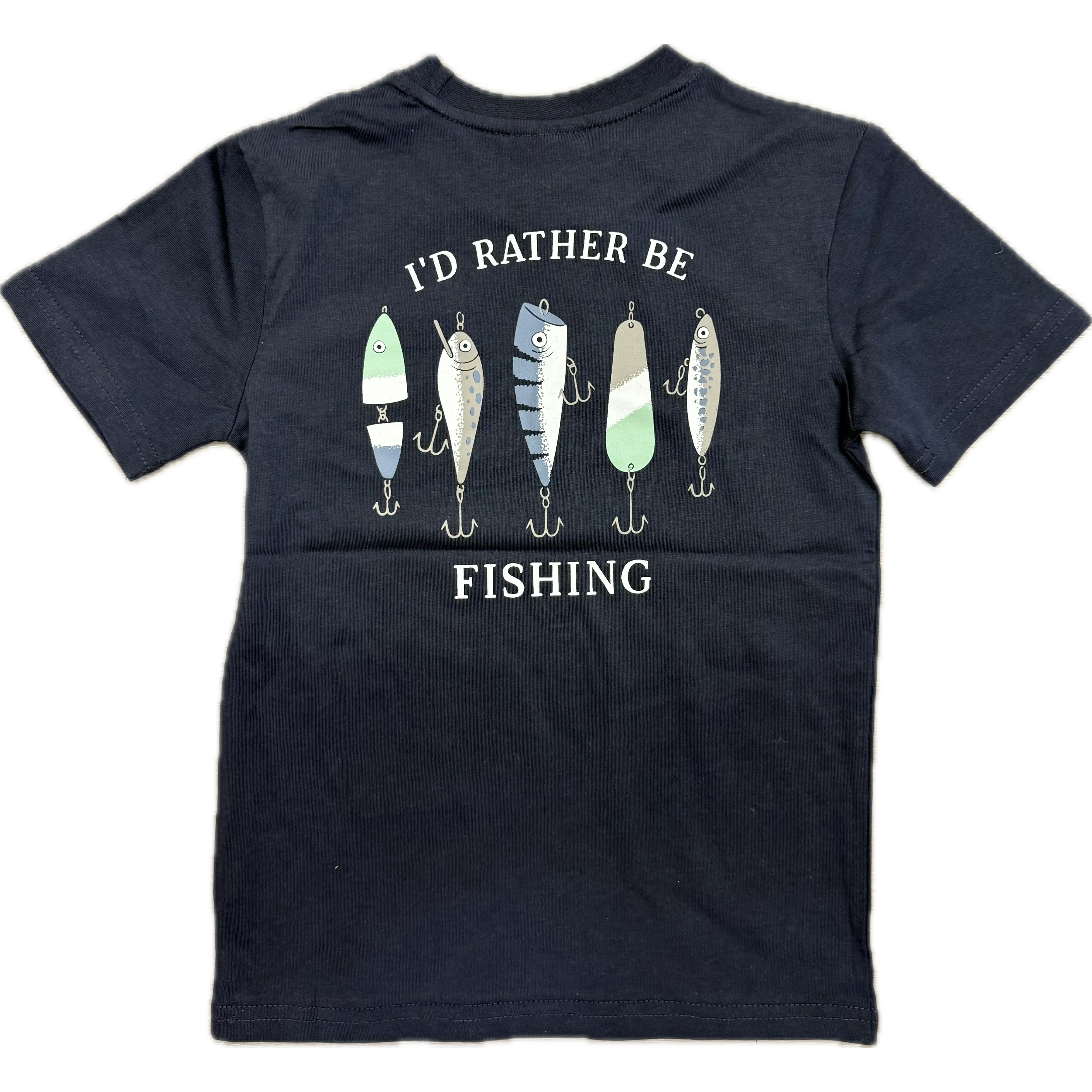 CR Sports Boy's Short Sleeve- Id Rather Be Fishing Top