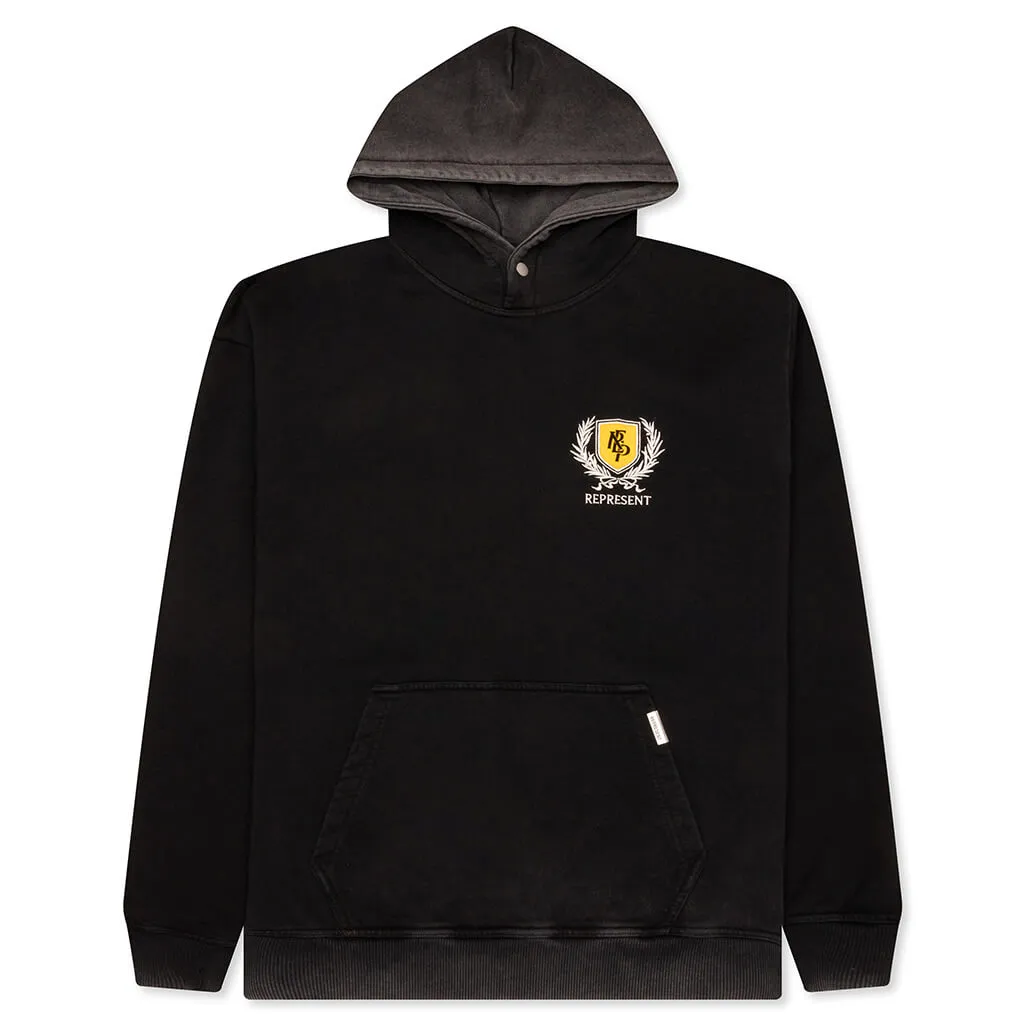 Crest Hoodie - Vintage Black