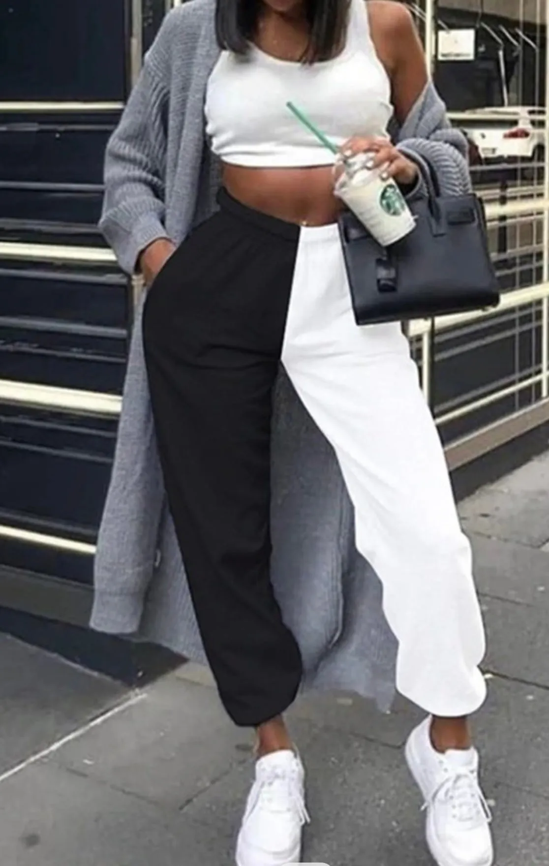 Cruella Black and White Baddie Sweats