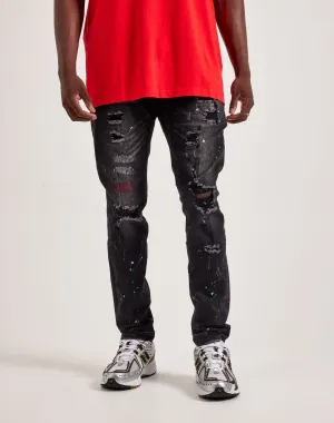 Crysp Denim Distressed Denim Jeans